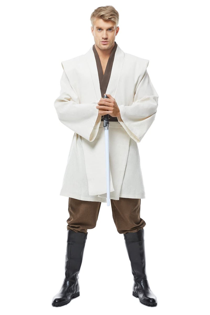 Cosplaysky Men's Tunic Cosplay Costume Adults Outfits Halloween Robe Hooded Uniform - Image 4
